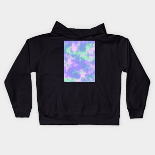 Groovy Boho Purple Green Tie Dye Kids Hoodie